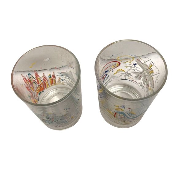 Walt Disney World Remember the Magic Tumbler Glasses set of 2 16 oz Donald Duck - Picture 5 of 6